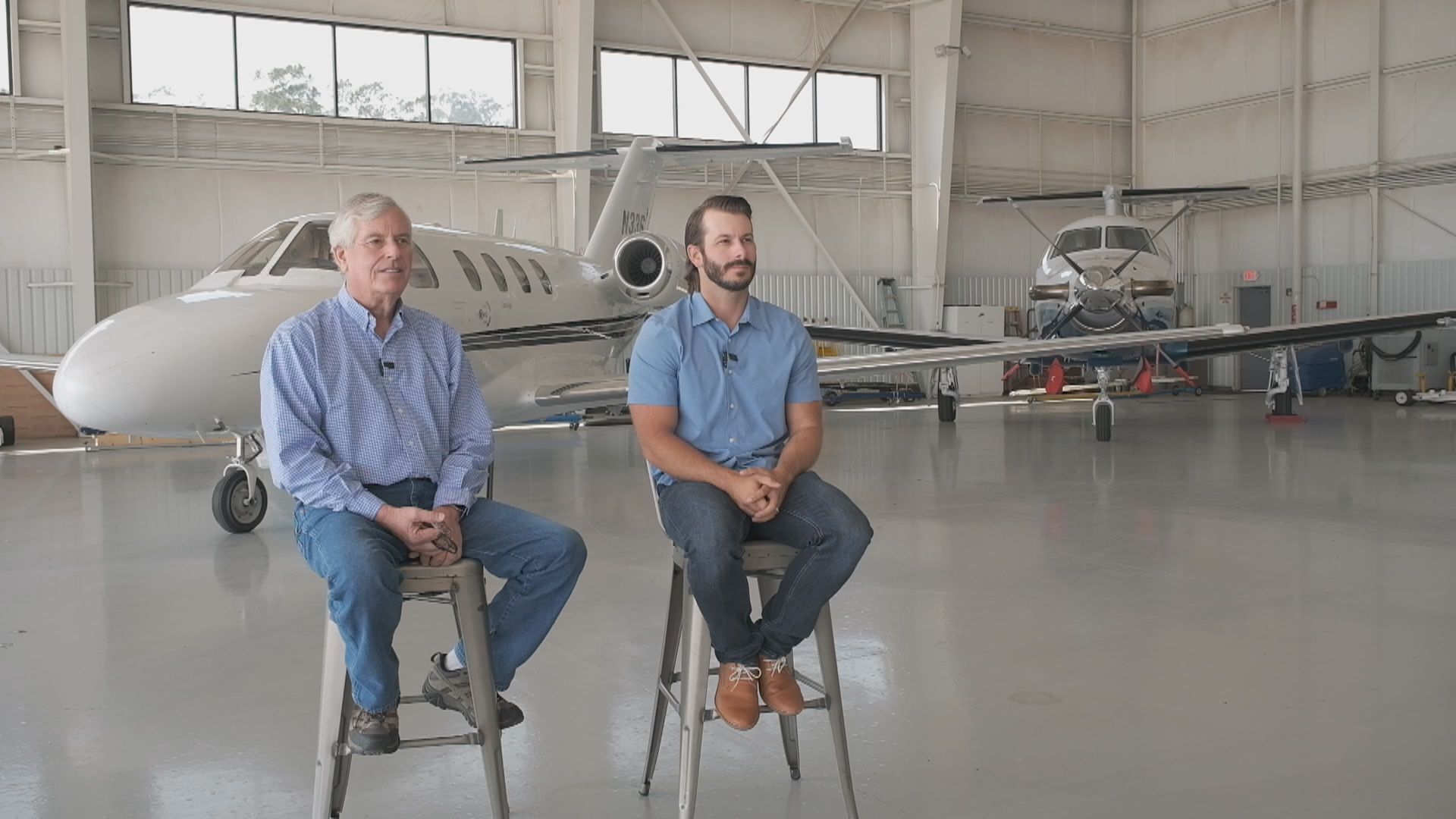 Central Coast Jet Center President Jim Kunkle and VP of Operations Chris Kunkle
